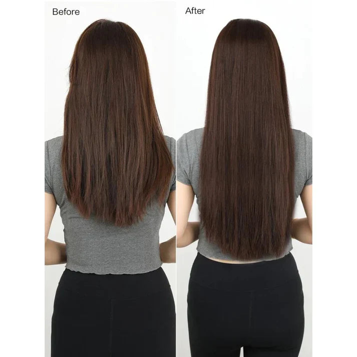 24 Inches" Clip In Hair Extensions + FREE Hair Bun (Juda) Extension